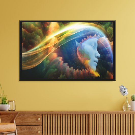 Realms of Dreams Codes van Kleur Canvas Muur Kunst (Insitu (Woonkamer))