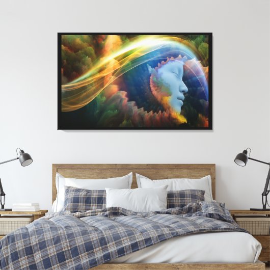 Realms of Dreams Codes van Kleur Canvas Muur Kunst (Insitu (Slaapkamer))