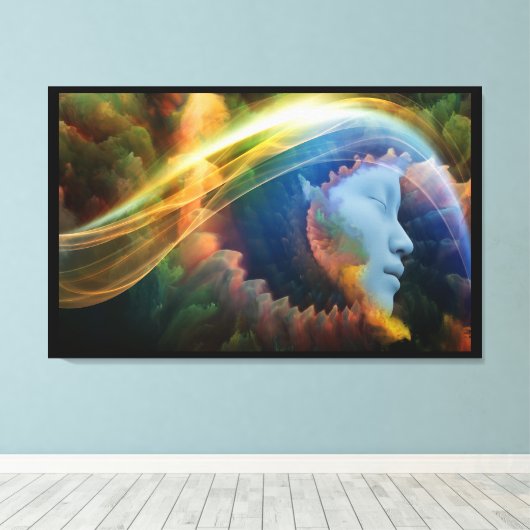 Realms of Dreams Codes van Kleur Canvas Muur Kunst (Insitu (Houten vloer))