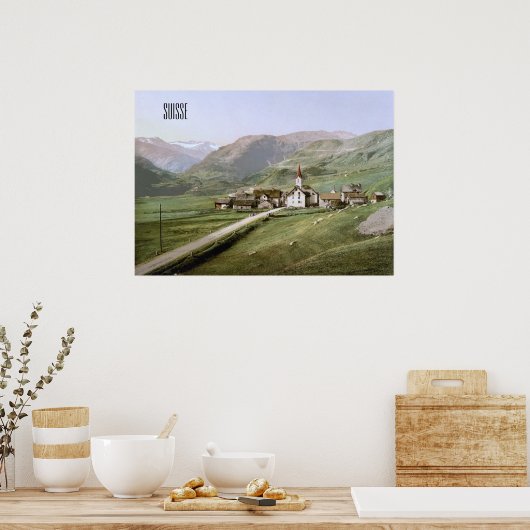 Realp, Zwitserland Poster (Keuken)