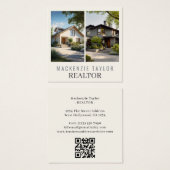Realtor 2 Photo Professional Personalized QR Code Vierkante Visitekaartjes (Voorkant /achterkant)