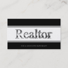 Realtor 3D Stripes Black Golden Visitekaartje