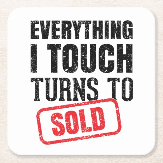 Realtor Agent Kartonnen Onderzetters (Voorkant)