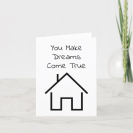 Realtor bedankt creditcard