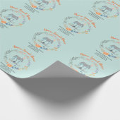 Realtor Bedankt Home Sweet Home Huizen Bloemen Cadeaupapier (Hoek)