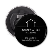 Realtor Black Button Flesopener (Voorkant)