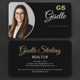 Realtor Black Gold Foto Visitekaartje