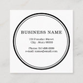 Realtor branding met stamp tree house vierkante visitekaartje (Achterkant)