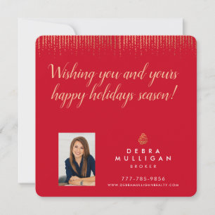 Realtor Broker Feestdagen Kerstmis Briefkaart