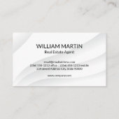 Realtor Business Man | Logo van onroerend goed Visitekaartje (Achterkant)