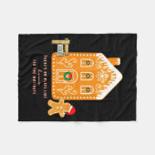 Realtor Christmas Funny Realtor Holiday Gingerbrea Fleece Deken (Voorkant (Horizontaal))