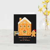 Realtor Christmas Funny Realtor Holiday Gingerbrea Kaart (Gele Bloem)