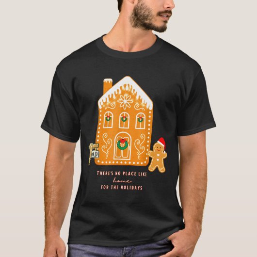 Realtor Christmas Funny Realtor Holiday Gingerbrea T-shirt (Voorkant)