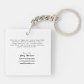 Realtor Closing Day | Minimalist New Homeowner  Sleutelhanger (Achterkant)