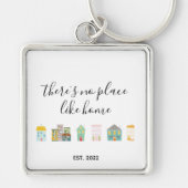Realtor Cute New Home Sleutelhanger (Voorkant)