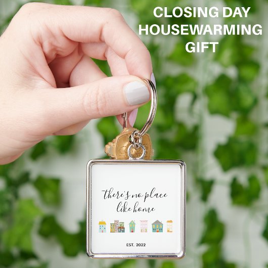 Realtor Cute New Home Sleutelhanger