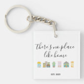 Realtor Cute New Home Sleutelhanger (Voorkant)