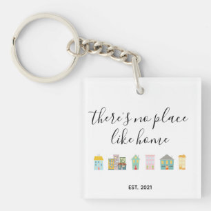 Realtor Cute New Home Sleutelhanger