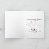 Realtor Cute Townhouse of Condo Hartelijk dank Bedankkaart (Binnen)