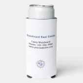 Realtor dank u | 4 juli Zomer Patriottisch Seltzer Blikjeskoeler (Seltzer Achterkant)