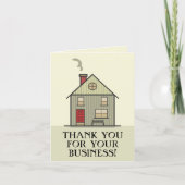 Realtor dank u blanco klantwaardering verkocht kaart (Voorkant)