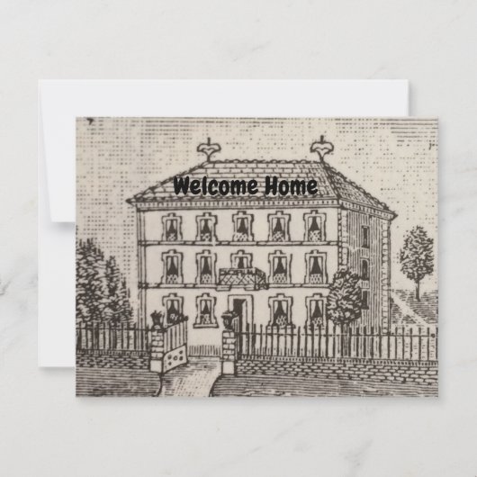 Realtor Dank u  Huis Schets onroerend goed Kaart (Voorkant)