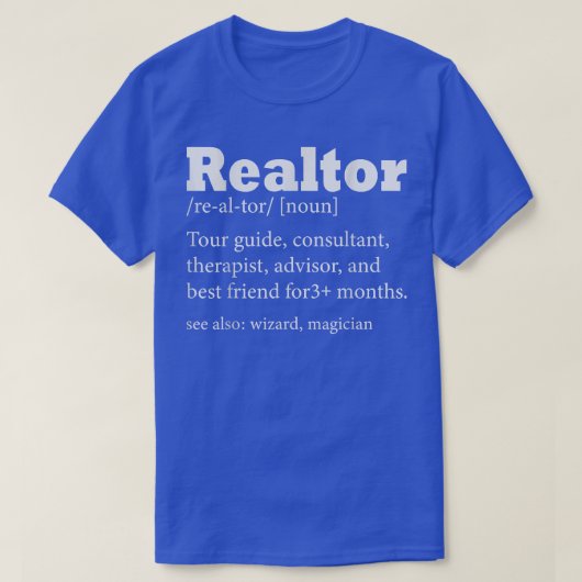 Realtor Definition Career T-shirt (Design voorkant)