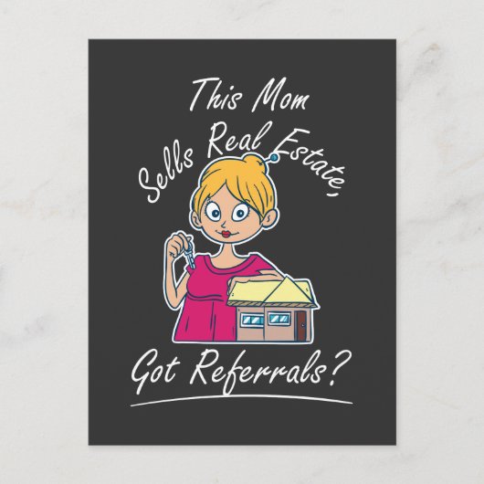 Realtor - Deze moeder verkoopt onroerend goed Briefkaart (Voorkant)