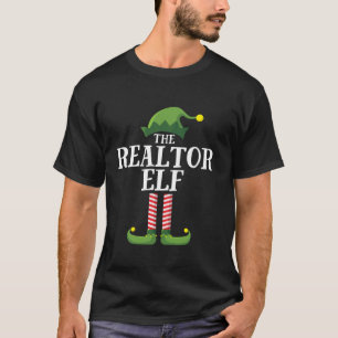 Realtor Elf Matching Family Group kerstparty T-shirt