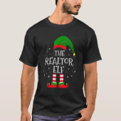 Realtor Elf Matching Family Kerstparty Pa T-shirt (Voorkant)