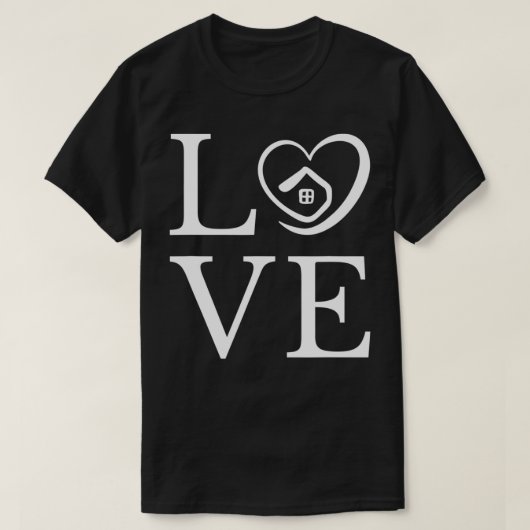 Realtor en Real Estate Agent Love Valentijnsdag T-shirt (Design voorkant)