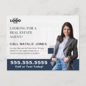 Realtor Farming Mailer Real Estate Marketing Logo Briefkaart (Voorkant)