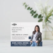 Realtor Farming Mailer Real Estate Marketing Logo Briefkaart (Staand voorkant)
