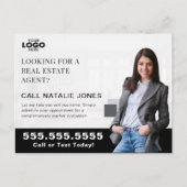 Realtor Farming Mailer Real Estate Marketing Logo Briefkaart (Voorkant)