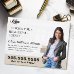 Realtor Farming Mailer Real Estate Marketing Logo Briefkaart<br><div class="desc">Breng uw vastgoedmarketing naar een hoger niveau met dit gepersonaliseerde briefkaart voor landbouwmailers, ontworpen om uw expertise te tonen en vertrouwen op te bouwen in uw buurt. Dit aanpasbare briefkaart is ideaal voor het bereiken van potentiële thuisverkopers, zodat u uw logo kunt uploaden en een professionele foto kunt toevoegen, waardoor...</div>