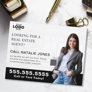 Realtor Farming Mailer Real Estate Marketing Logo Briefkaart