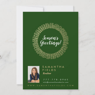 Realtor Feestdagen Kerstmis Briefkaart Moderne Min