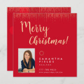 Realtor Feestdagen Kerstmis Briefkaart Moderne Min (Voorkant / Achterkant)
