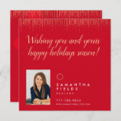 Realtor Feestdagen Kerstmis Briefkaart Moderne Min (Voorkant / Achterkant)