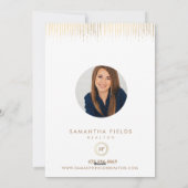 Realtor Feestdagen Kerstmis Briefkaart Moderne Min (Achterkant)