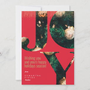 Realtor Feestdagen Kerstmis Briefkaart Moderne Min