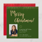 Realtor Feestdagen Kerstmis Briefkaart Moderne Min (Voorkant / Achterkant)