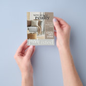 Realtor Flyer voor onroerend goed (Hand)