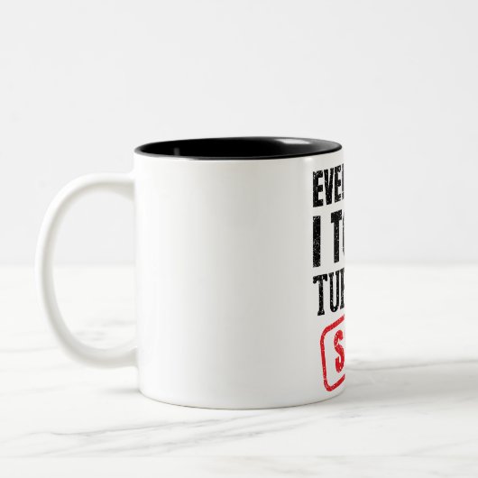 Realtor Funny Mug Tweekleurige Koffiemok (Links)