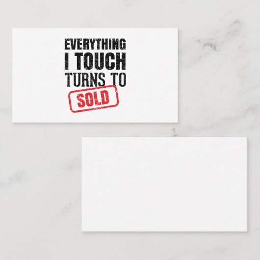 Realtor Funny Mug Visitekaartje (Voorkant / Achterkant)