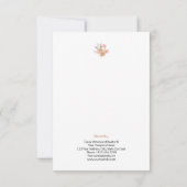 Realtor Gefeliciteerd Gepersonaliseerde Bloemen Notitiekaartje (Achterkant)