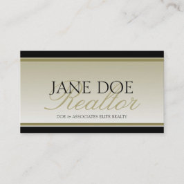 Realtor Gold Script fade Real Estate Agent Broker Visitekaartje