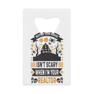 Realtor Halloween - makelaar in onroerend goed Creditkaart Flessenopener