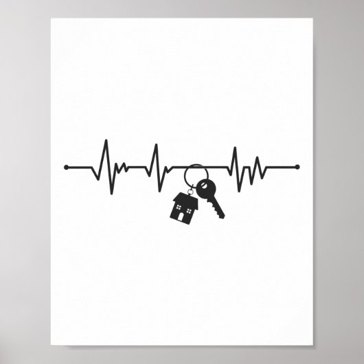 Realtor Heartbeat Poster (Voorkant)
