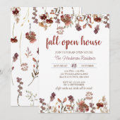 Realtor Herfst Open House, Housewarming, New Home Kaart (Voorkant / Achterkant)